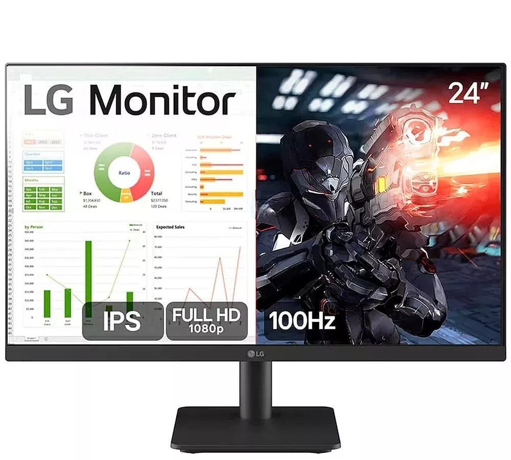 Monitor LG Gamer 24 100Hz IPS 5ms Full HD - 24MS500-B